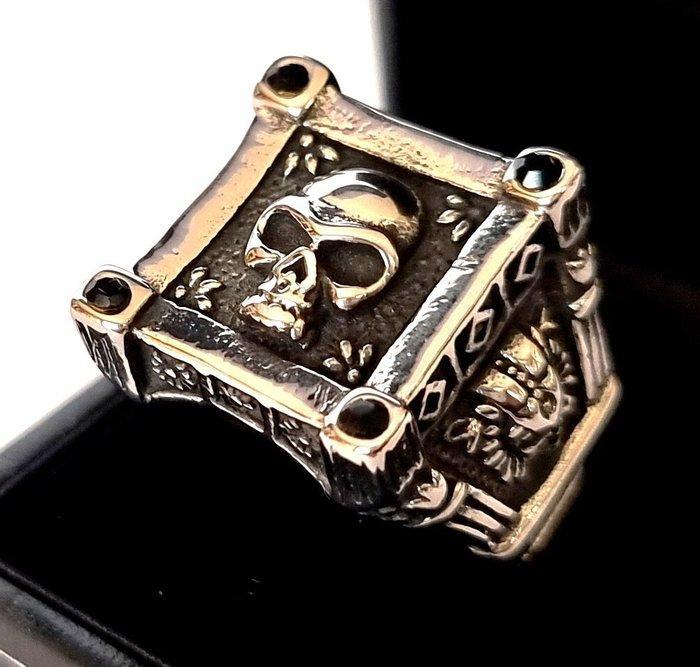 Chevalière - Oude devotie - Crânes Memento Mori -, Antiek en Kunst, Antiek | Boeken en Manuscripten
