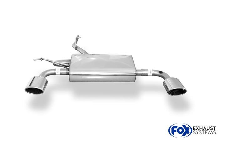 FOX Dacia Duster 4x4 facelift einddemper dwars uitgang recht, Auto-onderdelen, Uitlaatsystemen, Nieuw, Verzenden