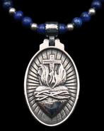 Lapis lazuli - Collier du Christ & du Sacré-Cœur :