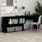 vidaXL Hoekbureau 200x50x76 cm bewerkt hout zwart, Maison & Meubles, Bureaux, Verzenden