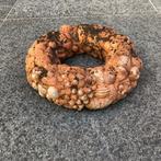 Sculpture, Floraliën krans - 28 cm - Terre cuite