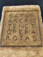 sculptuur, Stemma Araldico Quadrato Di Sator - 25 cm -, Antiek en Kunst, Curiosa en Brocante