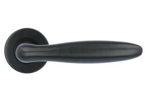 Deurkruk Sigaar Model op ronde rozet PVD Gunmetal, Doe-het-zelf en Bouw, Hang- en Sluitwerk, Ophalen of Verzenden