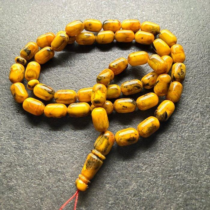 Baltisch amber Tesbih gebedskralen rozenkrans 49,9 g capsule, Verzamelen, Dierenverzamelingen