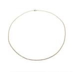 Gouden jasseron schakel ketting., Ophalen of Verzenden, Gebruikt, Overige kleuren, Goud