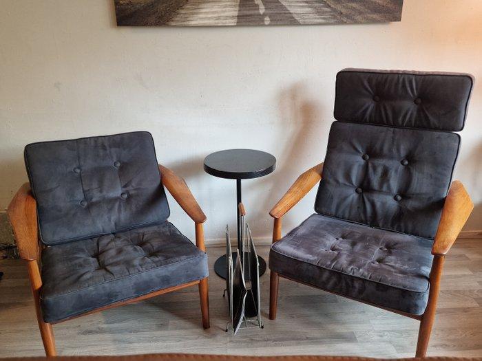 France & Son - Arne Vodder - Stoel (2) - 670 Lounge Stoel -, Antiek en Kunst, Kunst | Designobjecten