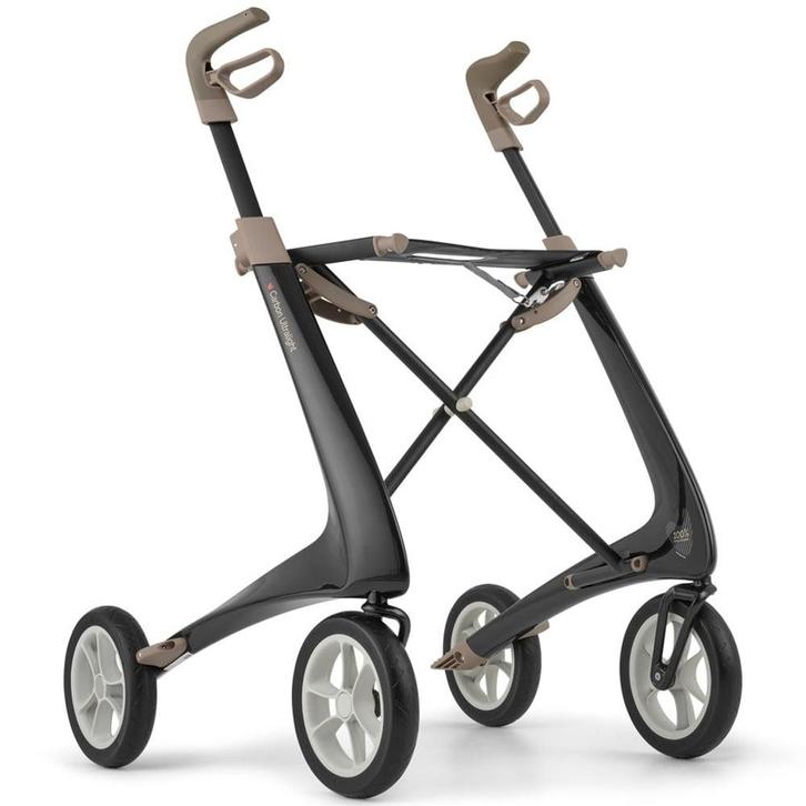By ACRE Carbon ultralight rollator Regular - Zwart, Divers, Déambulateurs, Enlèvement ou Envoi