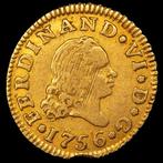 Spanje. Fernando VI (1746-1759). 1/2 Escudo 1756 Madrid J.B