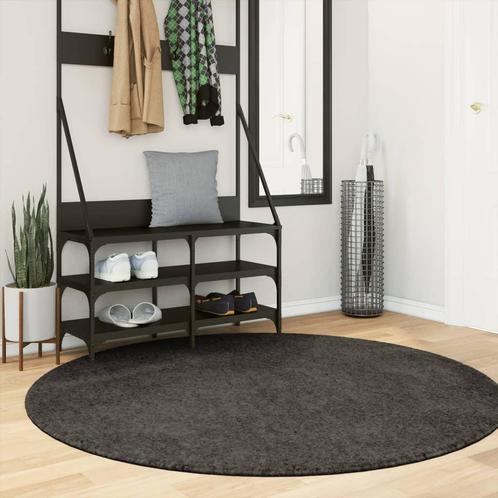 vidaXL Vloerkleed ISTAN hoogpolig glanzend Ø 160 cm, Huis en Inrichting, Stoffering | Tapijten en Vloerkleden, Nieuw, Verzenden