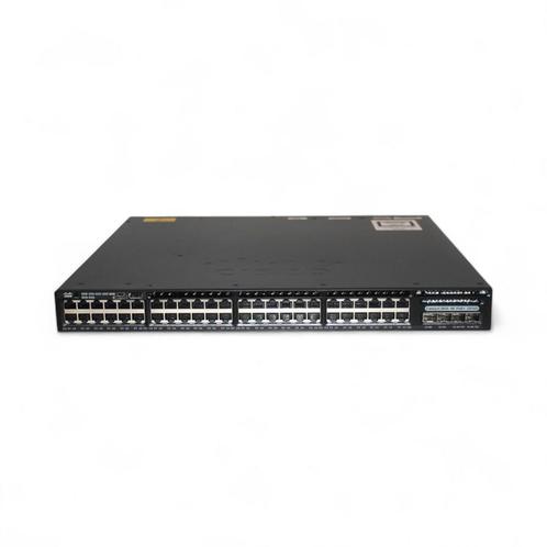 Cisco Catalyst 3650 - 48x 1Gb BASE-T Port, 2x 10Gb SFP+, Computers en Software, Netwerk switches, Refurbished, Verzenden
