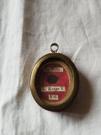 Reliekhouder - Glas, Metaal, Was - 1920-1930 - Ex voto van
