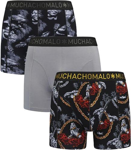 Muchachomalo Boxershorts 3-Pack Gangster Grijs maat L Heren