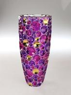 Vase - Cristal, Or, Émail - Vase en cristal améthyste doré, Antiek en Kunst