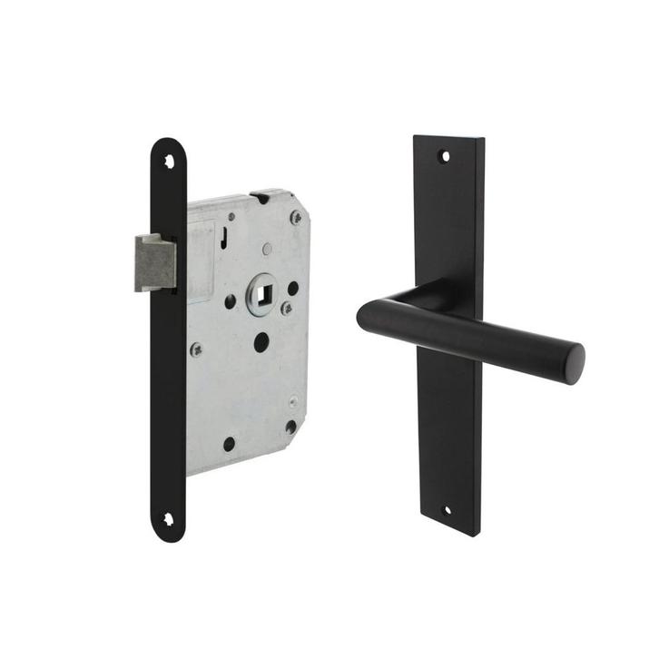 Deurbeslag set Ferro met loopslot, Doe-het-zelf en Bouw, Hang- en Sluitwerk, Klink of Kruk, Nieuw, IJzer, Ophalen of Verzenden
