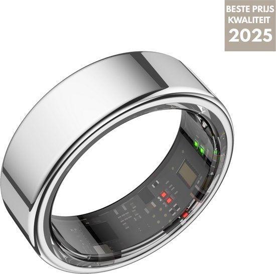 2dekans | Focus® S1 Slimme Ring - Grijs - Maat 11 - Hartslag, Informatique & Logiciels, Moniteurs, Enlèvement ou Envoi