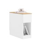 2dekans | SoBuy FBT162-WN Nachtkastje 20x60x65 cm Wit met 3, Huis en Inrichting, Ophalen of Verzenden, Nieuw