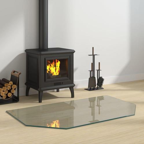 vidaXL Glasplaat openhaard zeshoekig 100x60 cm, Doe-het-zelf en Bouw, Glas en Ramen, Nieuw, Verzenden