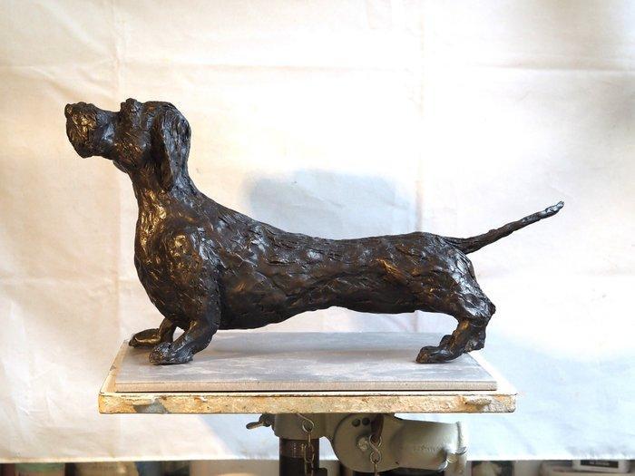 Ton van der Linden - Dwergteckeltje, Antiek en Kunst, Kunst | Designobjecten