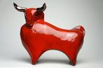 Urszula Despet - sculptuur, Large Red Bull - 21 cm -, Antiek en Kunst, Antiek | Glaswerk en Kristal