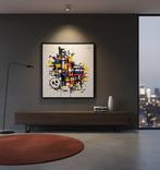 Omhie (1986) - Untitled #1 / Mondrian Is D**d - Materic, Antiek en Kunst, Kunst | Schilderijen | Modern