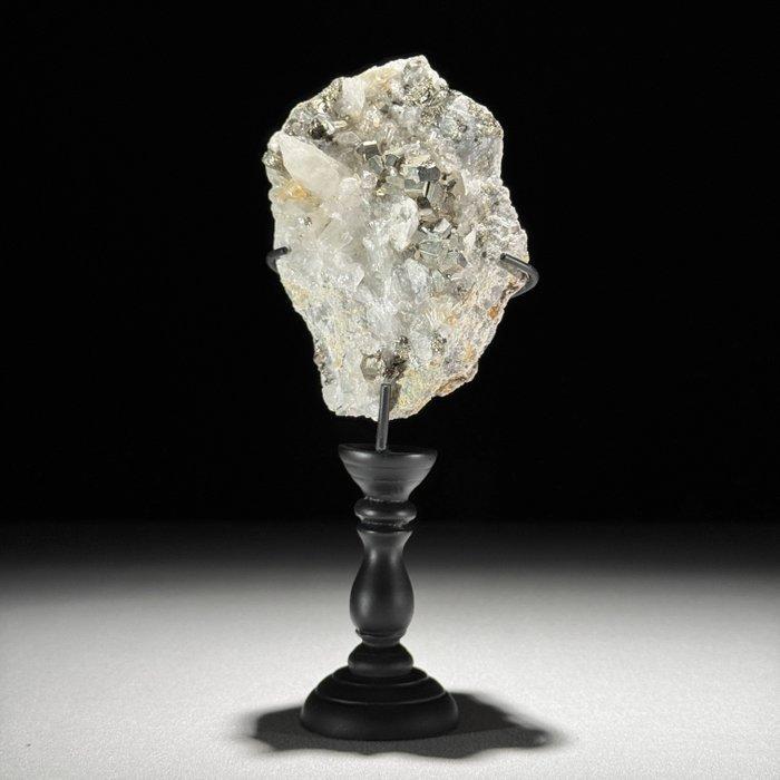 SANS PRIX DE RÉSERVE - Belle paire de pyrite et quartz, Antiquités & Art, Art | Objets design