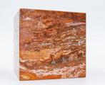 Geel Jaspis Kubus - Hoogte: 105 mm- 3390 g - (1), Verzamelen