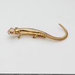 Broche - 18 karaat Geel goud - 0.02ct. tw. Diamant