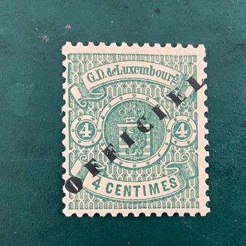 Luxembourg 1875 - Timbre de service : 4 centimes avec
