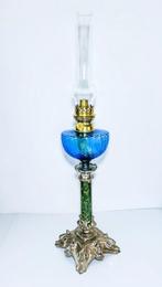 Wild & Wessel Kosmos W&W - Lampe à pétrole - Cristal, Métal,, Antiek en Kunst