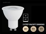 100 x 4.9W GU10 LED Spot 3 Stappen Aan/Uit dimming, Maison & Meubles, Lampes | Autre, Ophalen