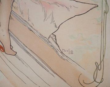 Alphonse Mucha (1860-1939) - Les Arts : La Danse beschikbaar voor biedingen