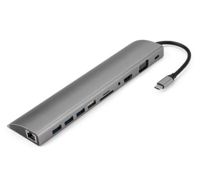 DrPhone USB C Hub - 11 in 1 met Gigabit Ethernet- 4K HDMI -, Computers en Software, Overige Computers en Software, Nieuw, Verzenden