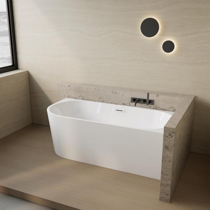 Half Vrijstaand Hoekbad BWS Danielle Rechts 170x78 Wit, Doe-het-zelf en Bouw, Sanitair, Bad, Nieuw, Ophalen of Verzenden