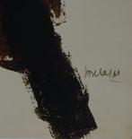 Pierre Soulages (1919-2022) - Brou de noix sur papier 1950