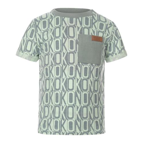Koko Noko - T-shirt Bright Green printje, Kinderen en Baby's, Babykleding | Overige, Jongetje, Nieuw, Ophalen of Verzenden