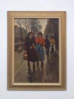 Cor Noltee (1903-1967) - Wandelende dames aan de gracht, Antiek en Kunst, Kunst | Schilderijen | Klassiek