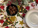 Complete set kersttafellaken en servetten voor grote tafels, Nieuw