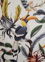Tissu bohémien exclusif avec toucans - 300x300cm - pour