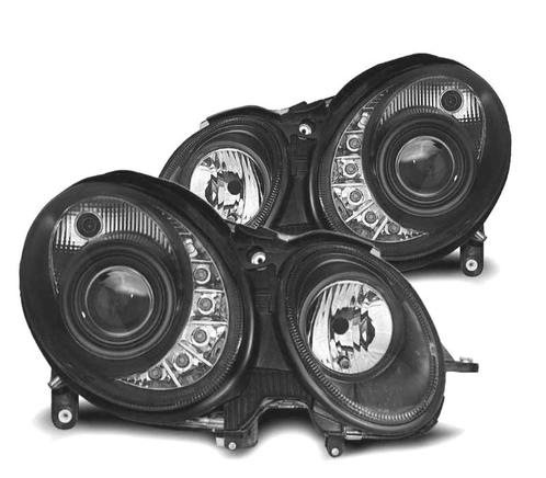 Phares Led Daylight Pour Mercedes E W211 06-09 Fond Noir, Auto-onderdelen, Verlichting, Verzenden