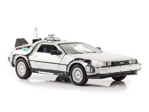 Welly 1:24 - Voiture miniature - DeLorean Time Machine -, Hobby en Vrije tijd, Modelauto's | 1:5 tot 1:12