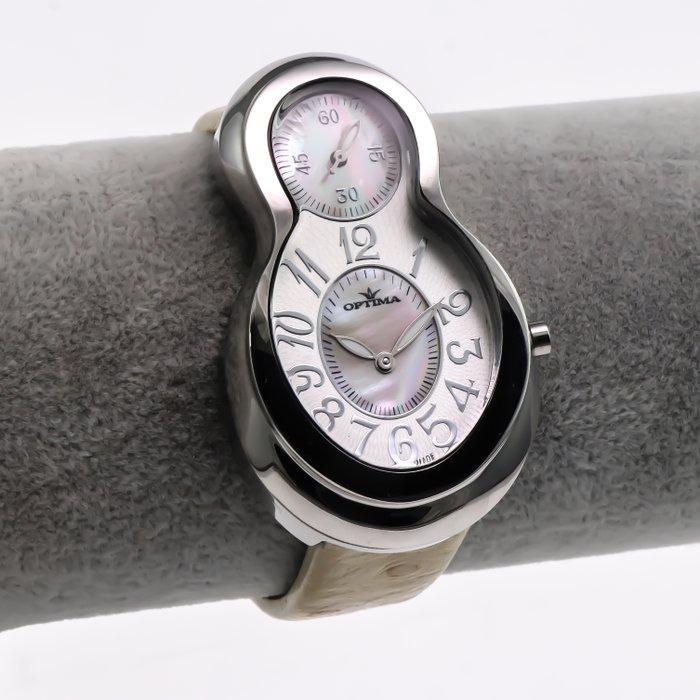 Optima - Swiss Made - OSL121-SL-7 - Beige Strap - Zonder, Handtassen en Accessoires, Horloges | Heren