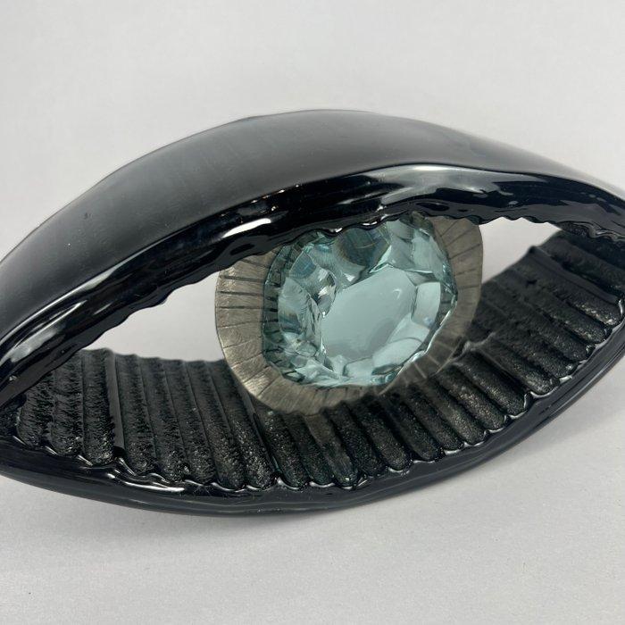 Andrzej Rafalski - Kandelaar (3) - Glas - Glass Eye - met de, Antiek en Kunst, Curiosa en Brocante