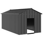vidaXL Hondenhok met dak 114x202x101 cm gegalvaniseerd staal, Dieren en Toebehoren, Hondenhokken, Verzenden, Nieuw