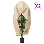 vidaXL Plantenhoezen met ritssluiting 2 st 70 g/m² 1,2x1,8 m, Verzenden