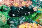 MALACHITE avec DIOPTASE - Émeraude de HAUTE QUALITÉ -, Verzamelen, Mineralen en Fossielen