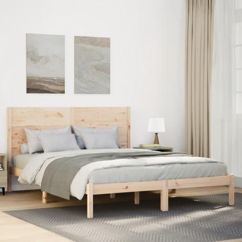 vidaXL Bedframe extra lang zonder matras massief hout, Huis en Inrichting, Slaapkamer | Bedden, Nieuw, Verzenden