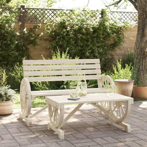 vidaXL Salon de jardin 2 pcs bois de sapin massif, Jardin & Terrasse, Ensembles de jardin, Salons de jardin, Neuf, Envoi