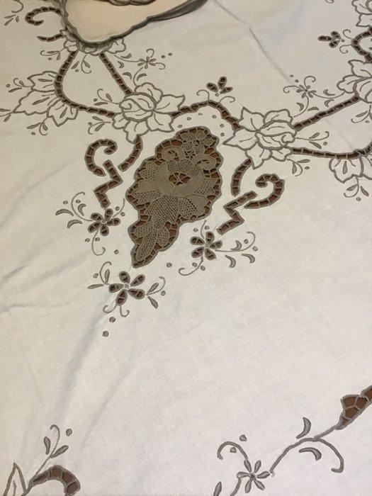 Nappe - 164 cm - 128 cm - Nappe en coton avec huit, Antiek en Kunst, Curiosa en Brocante
