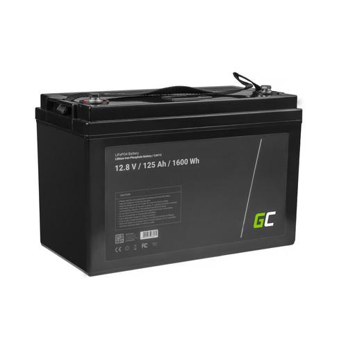 Green Cell LiFePO4 12.8V 125Ah 1600Wh accu voor zonnepane..., Audio, Tv en Foto, Accu's en Batterijen, Nieuw, Verzenden
