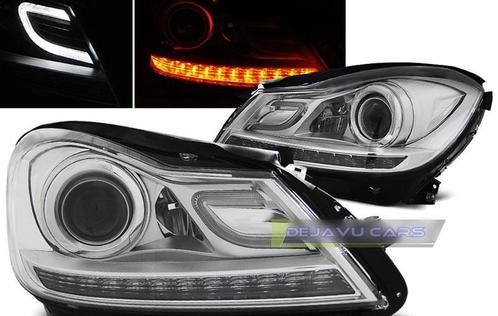 Bi Xenon Look LED Koplampen voor Mercedes Benz C-Klasse W204, Auto diversen, Tuning en Styling, Ophalen of Verzenden